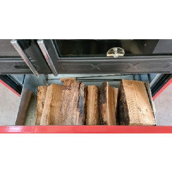 Liatinový sporák Plamen 850 Glas biely ľavý suflik