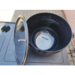 Celoliatinový smaltovaný kotlík Plamen 20 litrov veľký 8