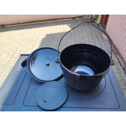 Celoliatinový smaltovaný kotlík Plamen 10 litrov malý6